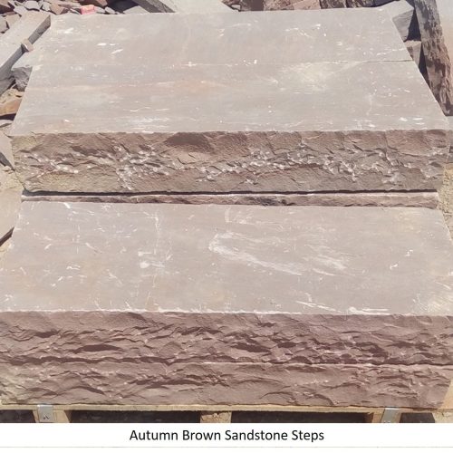 Best Block Steps Manufacturer Autumn Brown Sandstone Steps