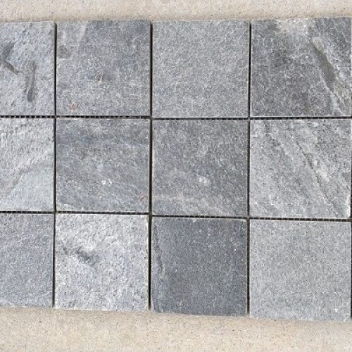 Quartzite Silver Grey - Natural 10x10 cm